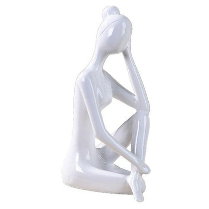 Shanti Yoga Girl Statuette For Meditation Room And Spiritual Decoration 6735240364186-1
