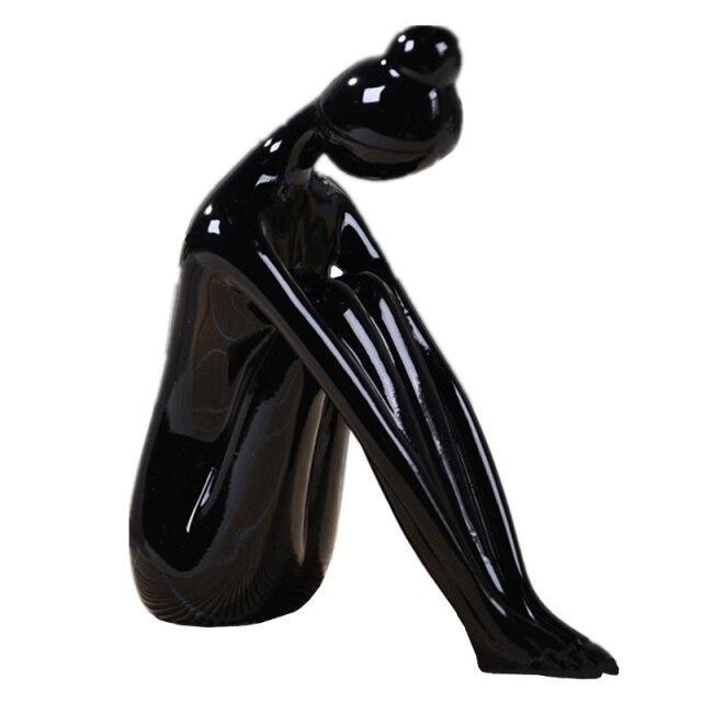 Shanti Yoga Girl Statuette For Meditation Room And Spiritual Decoration 6735240364186-1