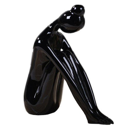 Shanti Yoga Girl Statuette For Meditation Room And Spiritual Decoration 6735240364186-1