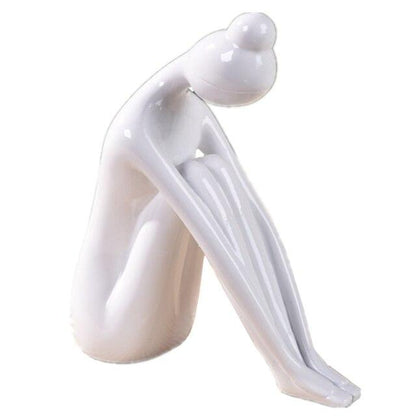 Shanti Yoga Girl Statuette For Meditation Room And Spiritual Decoration 6735240364186-1