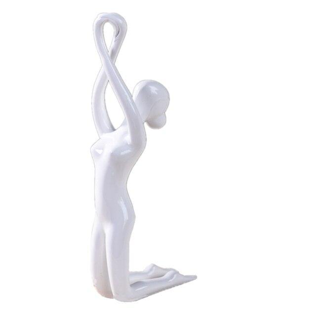 Shanti Yoga Girl Statuette For Meditation Room And Spiritual Decoration 6735240364186-1