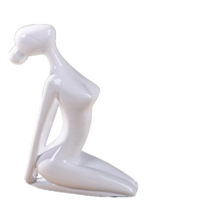 Shanti Yoga Girl Statuette For Meditation Room And Spiritual Decoration 6735240364186-1