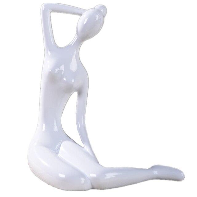 Shanti Yoga Girl Statuette For Meditation Room And Spiritual Decoration 6735240364186-1