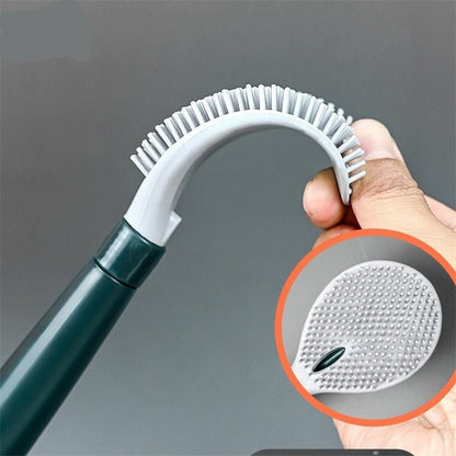 Toilet Brush Dispenser Flexible Non Scratch Cleaning Bathroom Tool 14814319182150-1