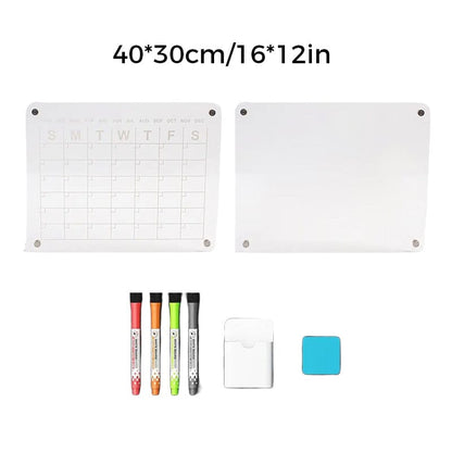 Transparent Magnetic Dry Erase Wall Calendar Board For Office Home 7253639856228-1