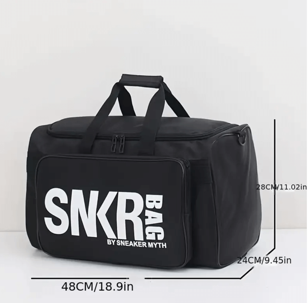 Spacious Sports Travel Gym Bag With Shoe Compartment Shoulder Strap 14886676463942-1