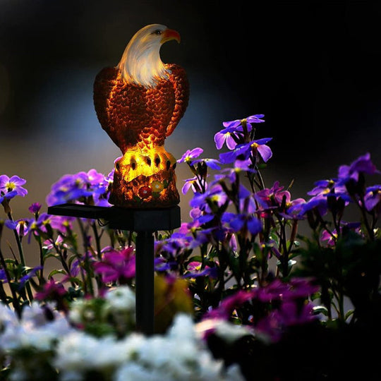 Solar Owl Garden Statue With Led Lights For Night Ambience 14969930023238-1