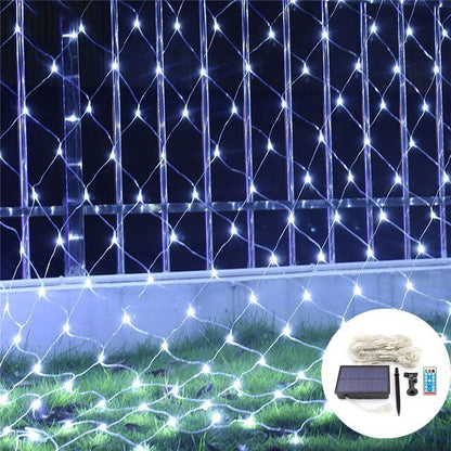 Solar Net String Lights Outdoor Waterproof Decorative Garden Patio Illumination 14814330126662-1