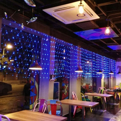 Solar Net String Lights Outdoor Waterproof Decorative Garden Patio Illumination 14814330126662-1