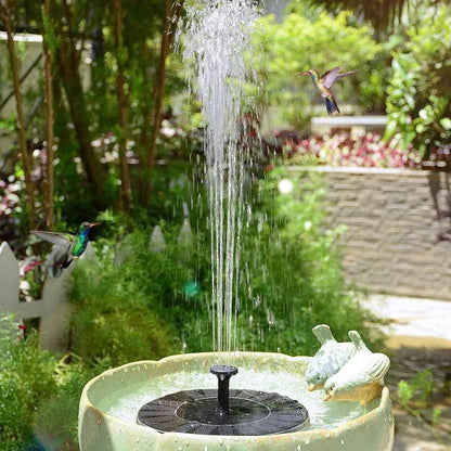 Solar Bird Fountain Kit Circulates Water Gently For Attractive Garden Display 14814342644038-1