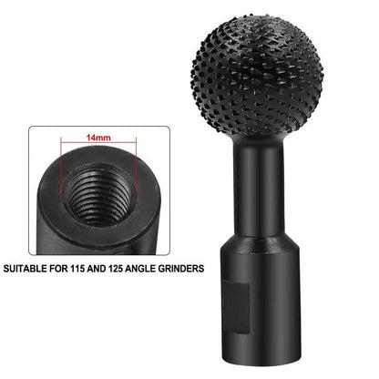 Spherical Grinder Attachment Wood Carving Carbide Rotary Tool 14814324425030-1