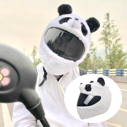 Cartoon Plush Motorcycle Helmet Cover 8948140540215-1