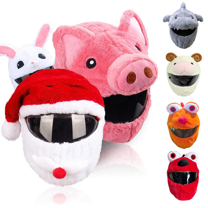 Cartoon Plush Motorcycle Helmet Cover 8948140540215-1