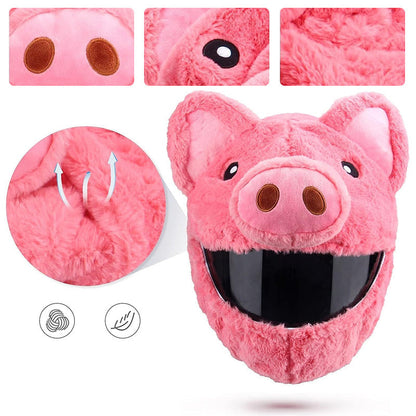Cartoon Plush Motorcycle Helmet Cover 8948140540215-1