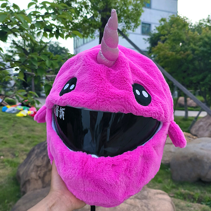 Cartoon Plush Motorcycle Helmet Cover 8948140540215-1