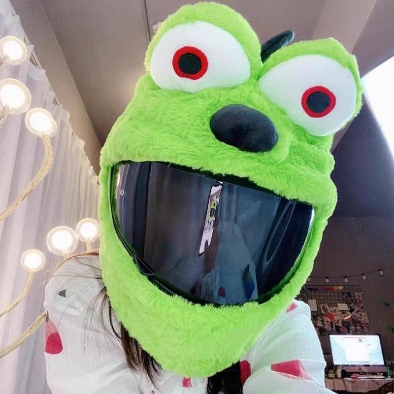Cartoon Plush Motorcycle Helmet Cover 8948140540215-1