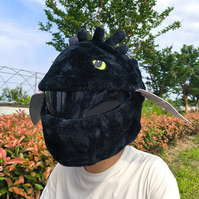 Cartoon Plush Motorcycle Helmet Cover 8948140540215-1