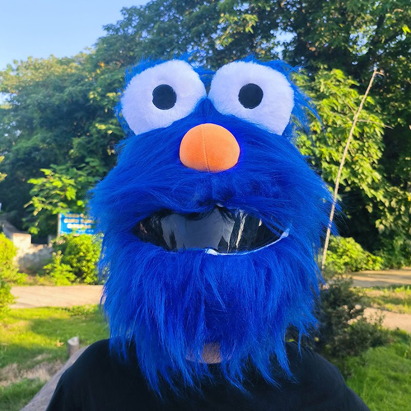 Cartoon Plush Motorcycle Helmet Cover 8948140540215-1