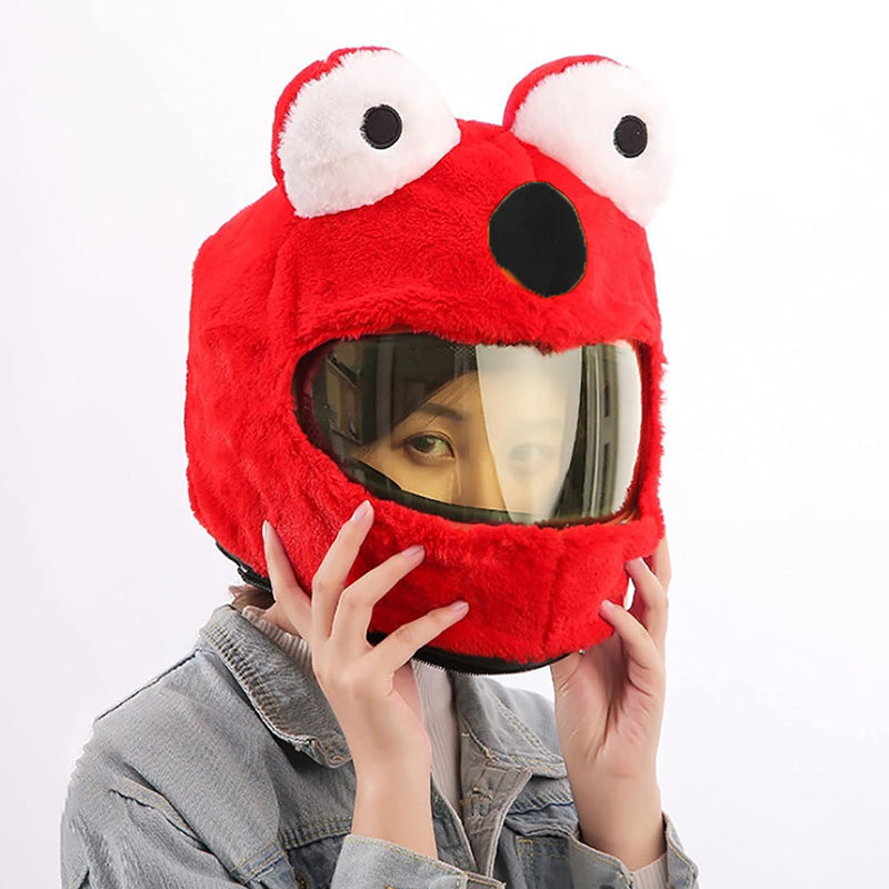 Cartoon Plush Motorcycle Helmet Cover 8948140540215-1