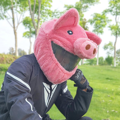 Cartoon Plush Motorcycle Helmet Cover 8948140540215-1