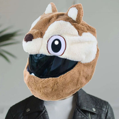 Cartoon Plush Motorcycle Helmet Cover 8948140540215-1
