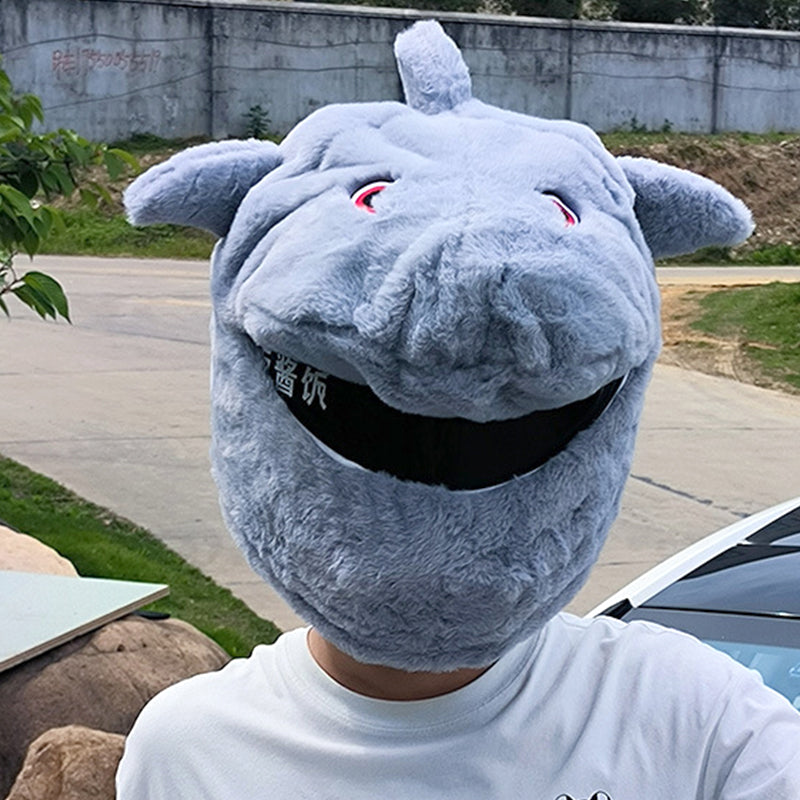 Cartoon Plush Motorcycle Helmet Cover 8948140540215-1