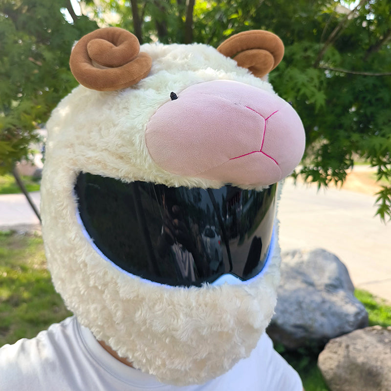 Cartoon Plush Motorcycle Helmet Cover 8948140540215-1