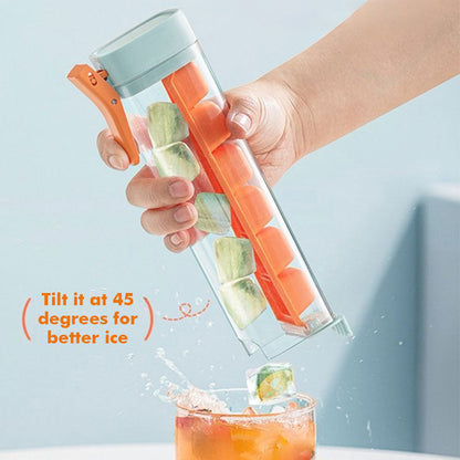 Easy Release Ice Cube Tray With Lid And Storage Container 14958378582342-1