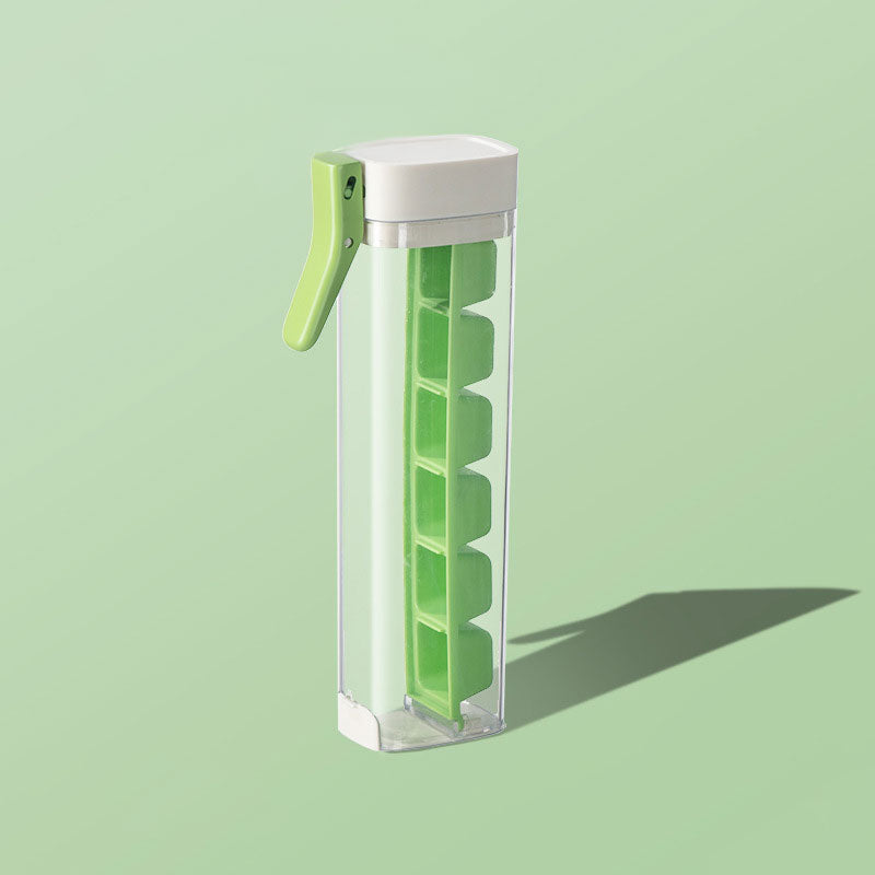 Easy Release Ice Cube Tray With Lid And Storage Container 14958378582342-1