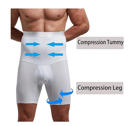 Men’S Compression Shaper Shorts Slim Waist Support Core And Comfort 14957772800326-1