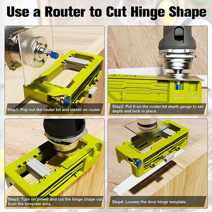 Door Hinge Router Mortise Jig Template For Round Square Hinges 8870621839597-1