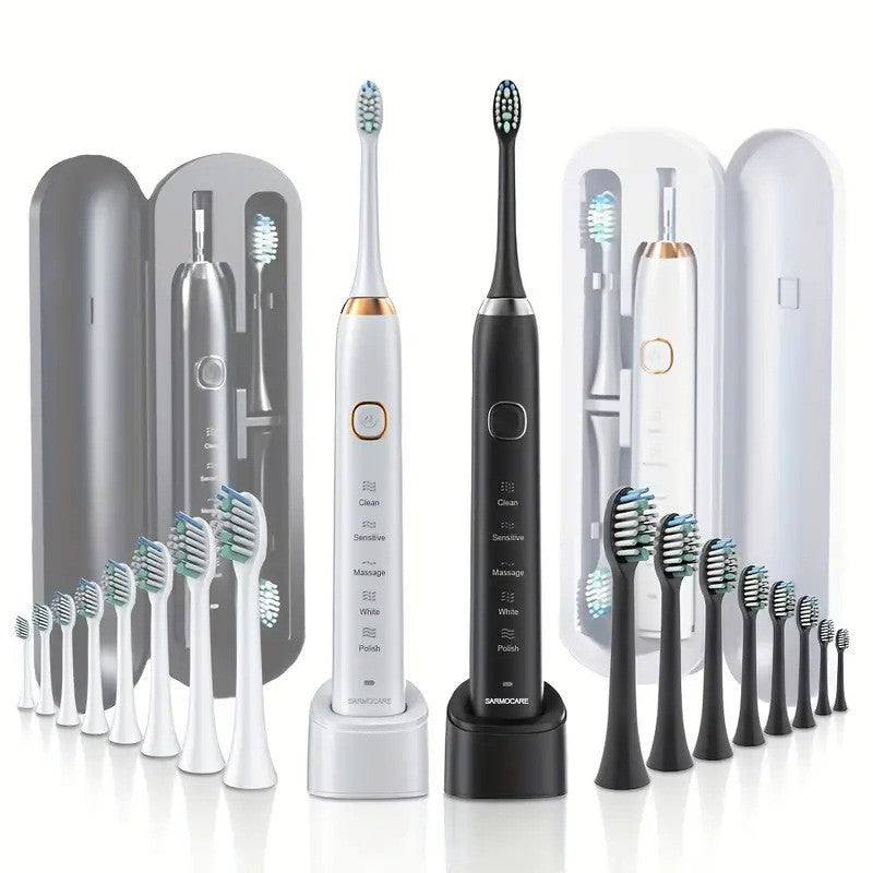 Sonic Electric Toothbrush Set With Soft Bristles 9576538308898-1