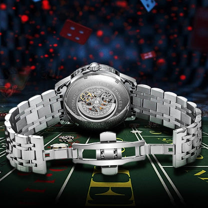 Men'S Waterproof Luminous Roulette Skeleton Automatic Mechanical Watch 9699500589358-1