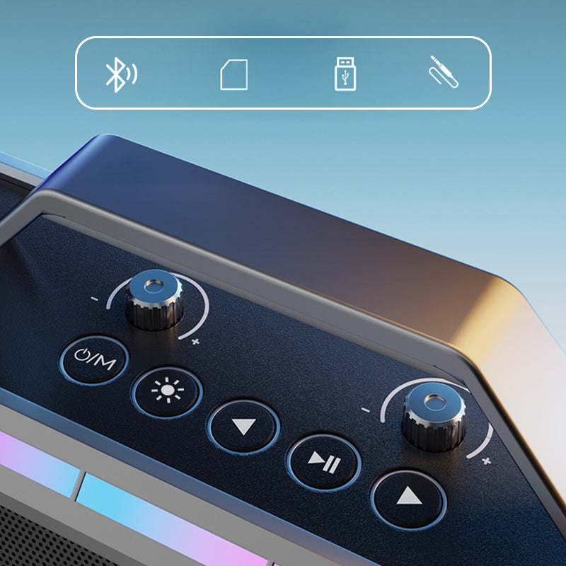 200W Bluetooth Karaoke Speaker With Wireless Microphone 9706842751278-1