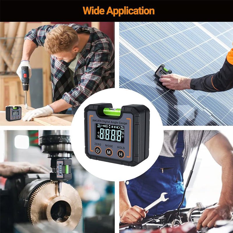 0-360°(4 * 90°) Digital Angle Finder Level Magnetic Electronic Gauge Inclinometer Protractor Tool 9655062004002-1