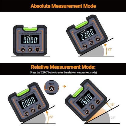 0-360°(4 * 90°) Digital Angle Finder Level Magnetic Electronic Gauge Inclinometer Protractor Tool 9655062004002-1