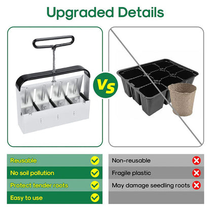 Soil Block Maker for Healthy Plant Growth and Eco-Friendly Gardening 15058698174790-1