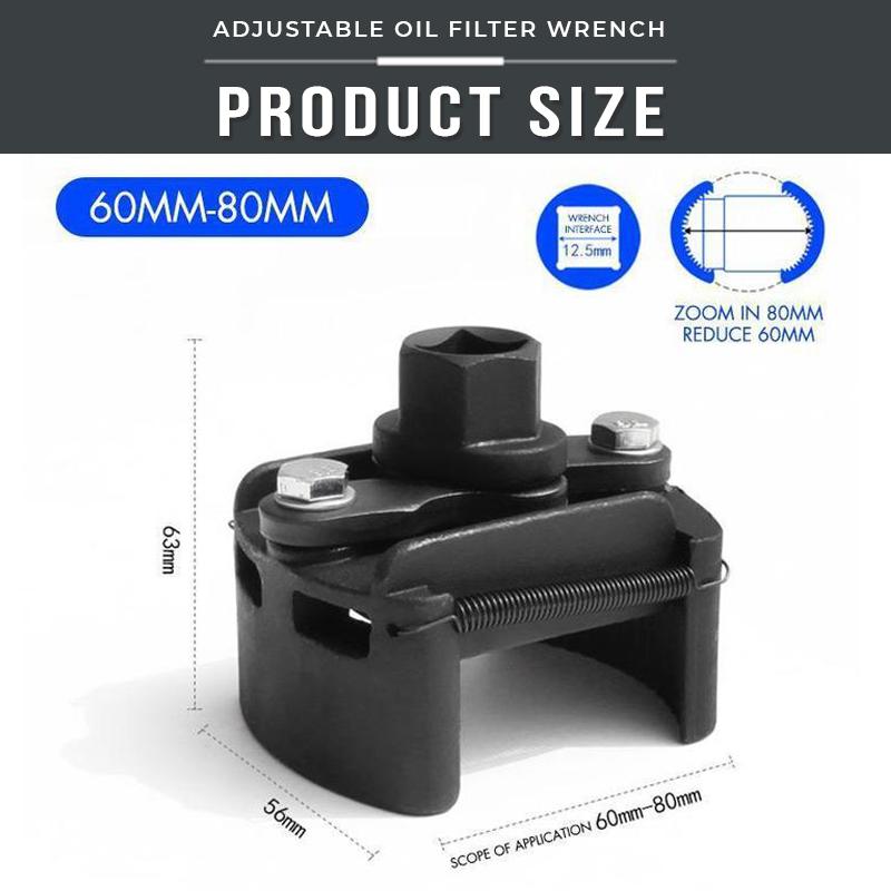 Adjustable Oil Filter Wrench for Quick and Easy Car Maintenance 15073068876102-1