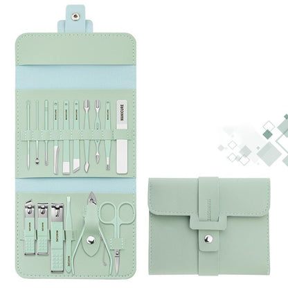 Stainless Manicure Pedicure Grooming Kit With Travel Case Multipurpose Nail Clippers 14981444075846-1