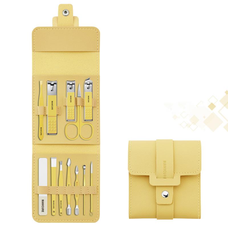 Stainless Manicure Pedicure Grooming Kit With Travel Case Multipurpose Nail Clippers 14981444075846-1