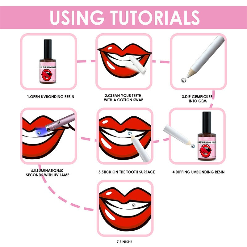 Tooth Gem Kit With Curing Light ＆ Glue 10157624623415-1