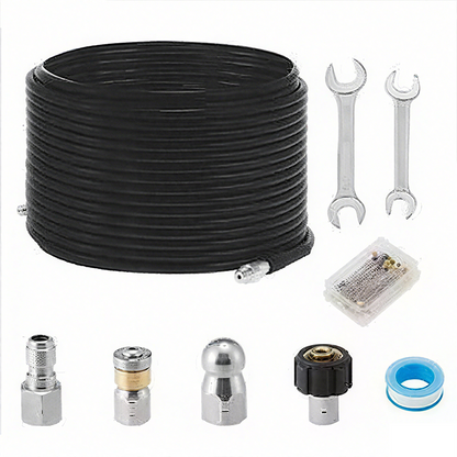 5800Psi Sewer Jetter Kit - Unclogs Drains/Pipes With Rotating Nozzle, Fits Most Pressure Washers 10277760303415-1