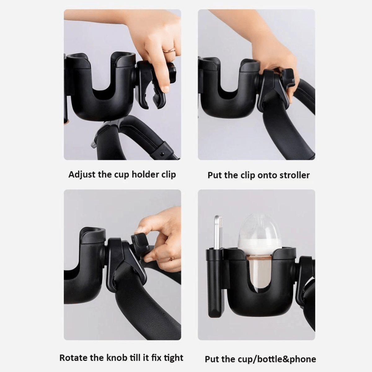 Universal Stroller Cup And Phone Holder For Easy Feeding 14993506828614-1