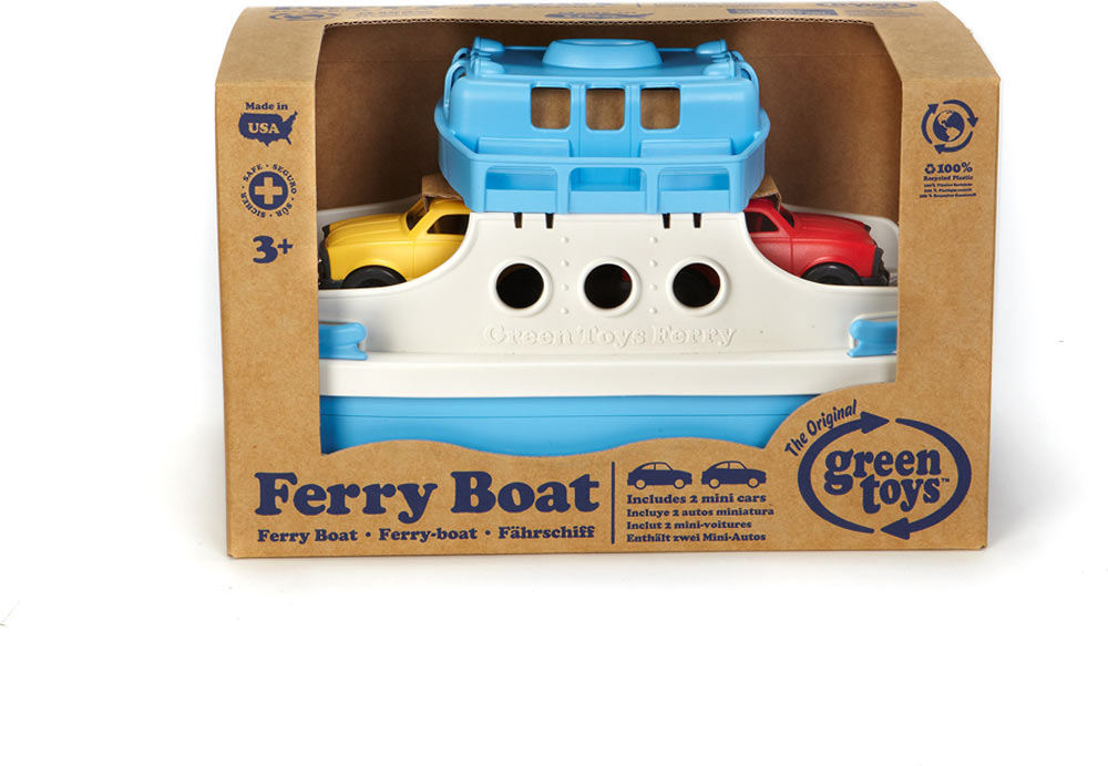 Eco Friendly Ferry Boat Toy with Cars for Kids Water Play 8174774714589-1