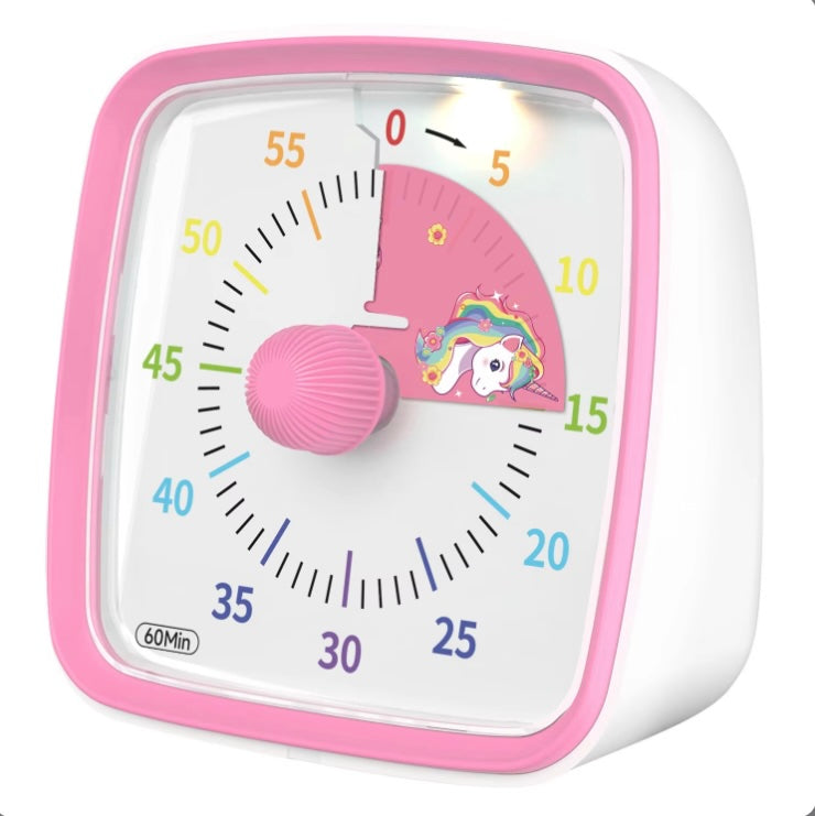 Rainbow Visual Timer Clock for Kids’ Focus and Fun Learning 10106813612366-1