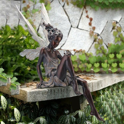Tudor And Turek Sitting Fairy Statue 6646502752410-1