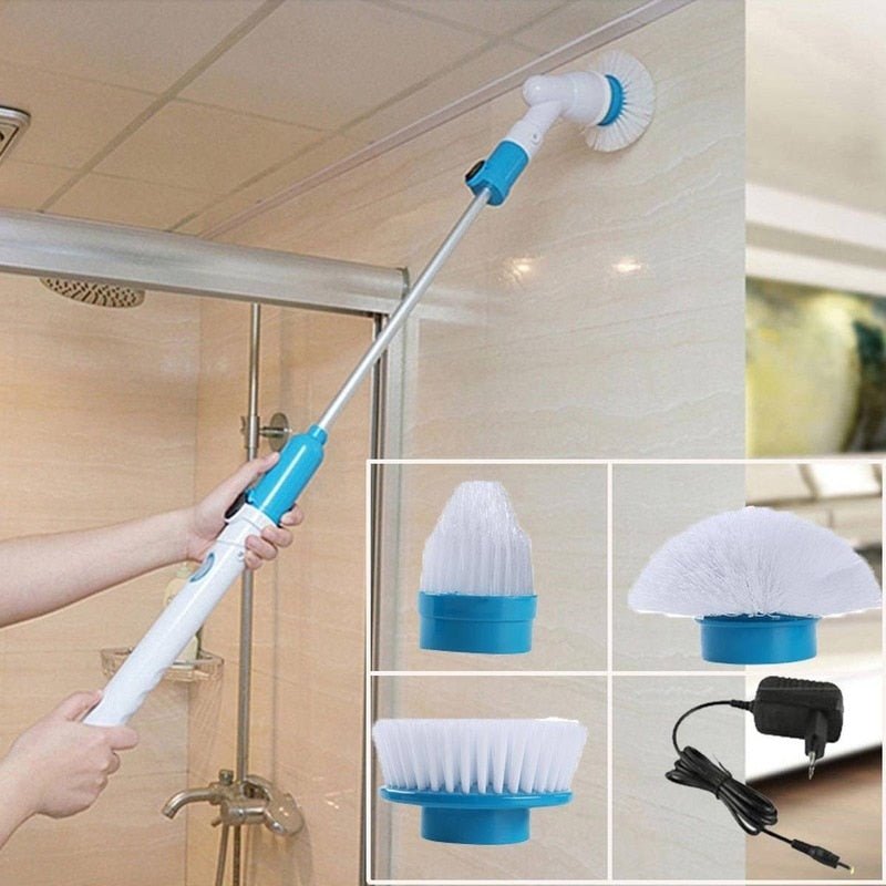 Cordless Power Scrubber With 3 Brush Heads And Telescopic Handle 8745960177998-1