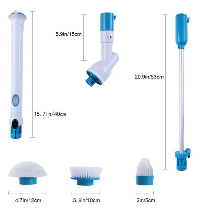 Cordless Power Scrubber With 3 Brush Heads And Telescopic Handle 8745960177998-1