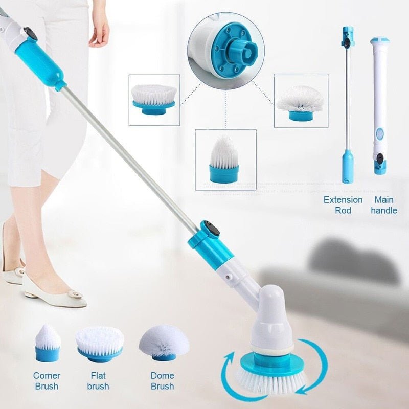 Cordless Power Scrubber With 3 Brush Heads And Telescopic Handle 8745960177998-1