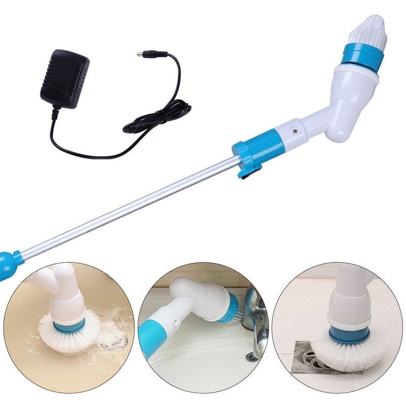 Cordless Power Scrubber With 3 Brush Heads And Telescopic Handle 8745960177998-1